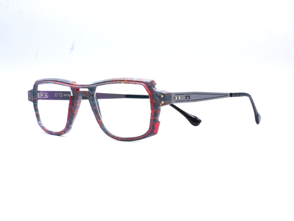 Monture Hélium Magma noir / rouge - Lunettes Impression 3D Couleur 15g