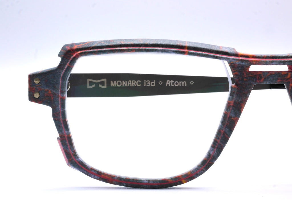 Monture Hélium Magma noir / rouge - Lunettes Impression 3D Couleur 15g