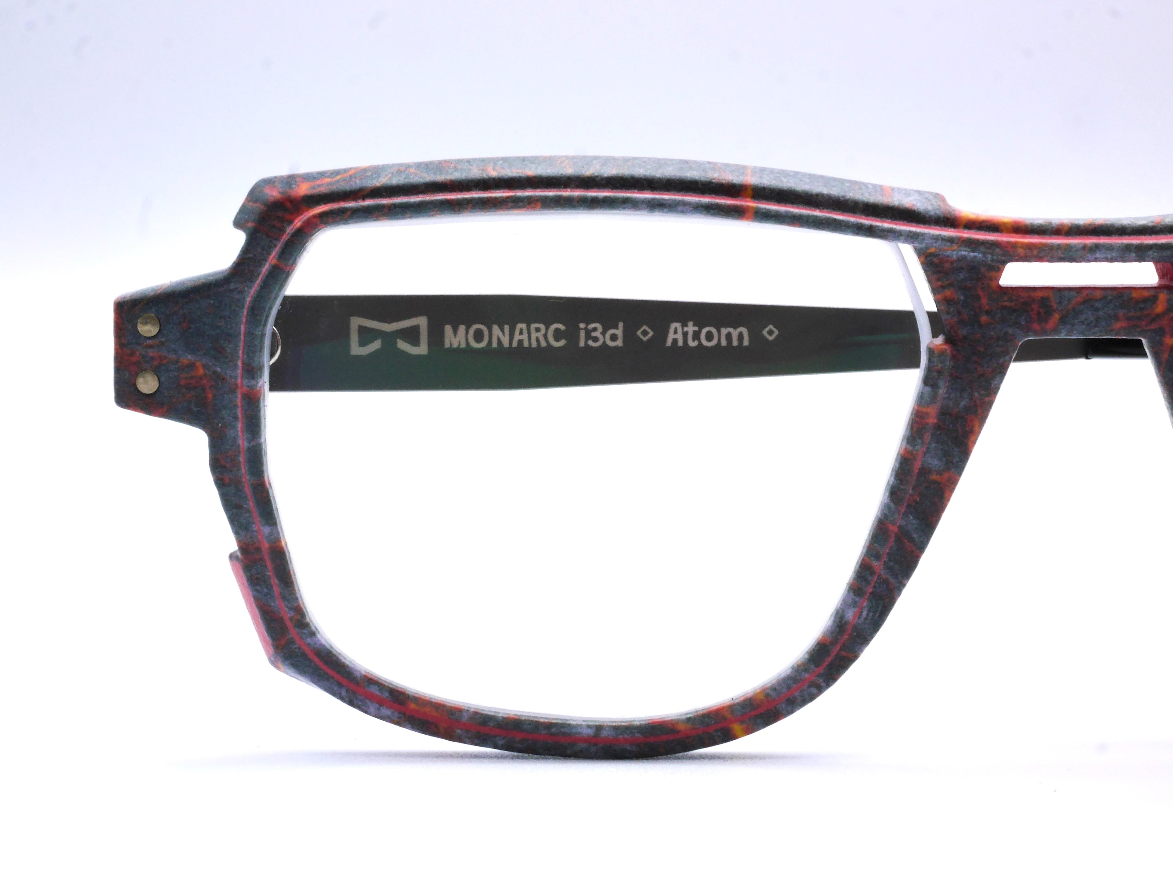 Monture Hélium Magma noir / rouge - Lunettes Impression 3D Couleur 15g