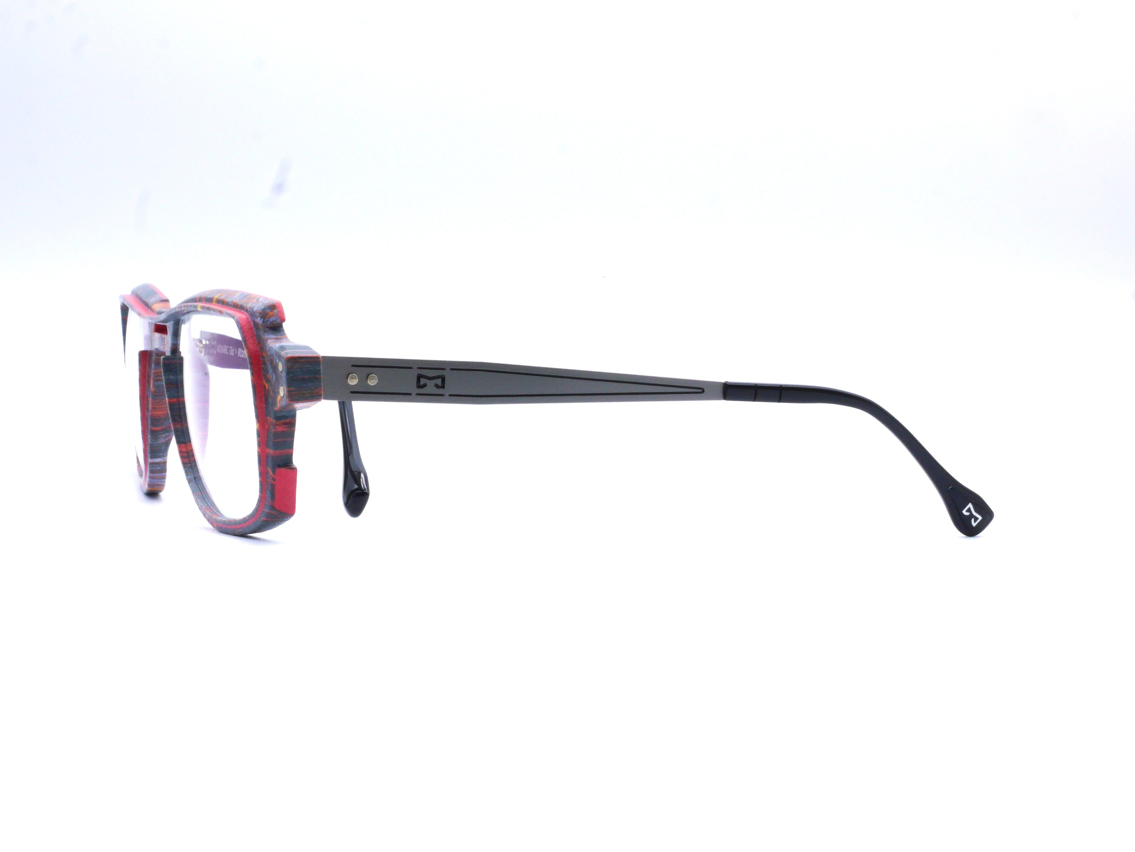 Monture Hélium Magma noir / rouge - Lunettes Impression 3D Couleur 15g