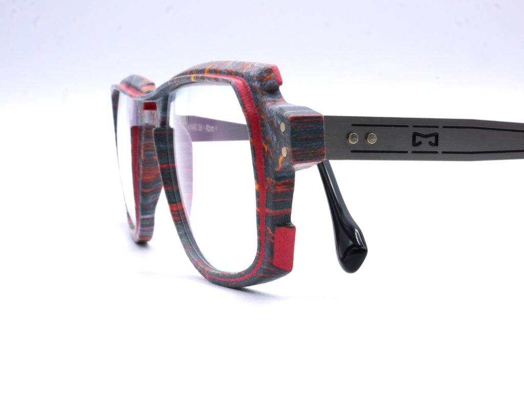 Monture Hélium Magma noir / rouge - Lunettes Impression 3D Couleur 15g