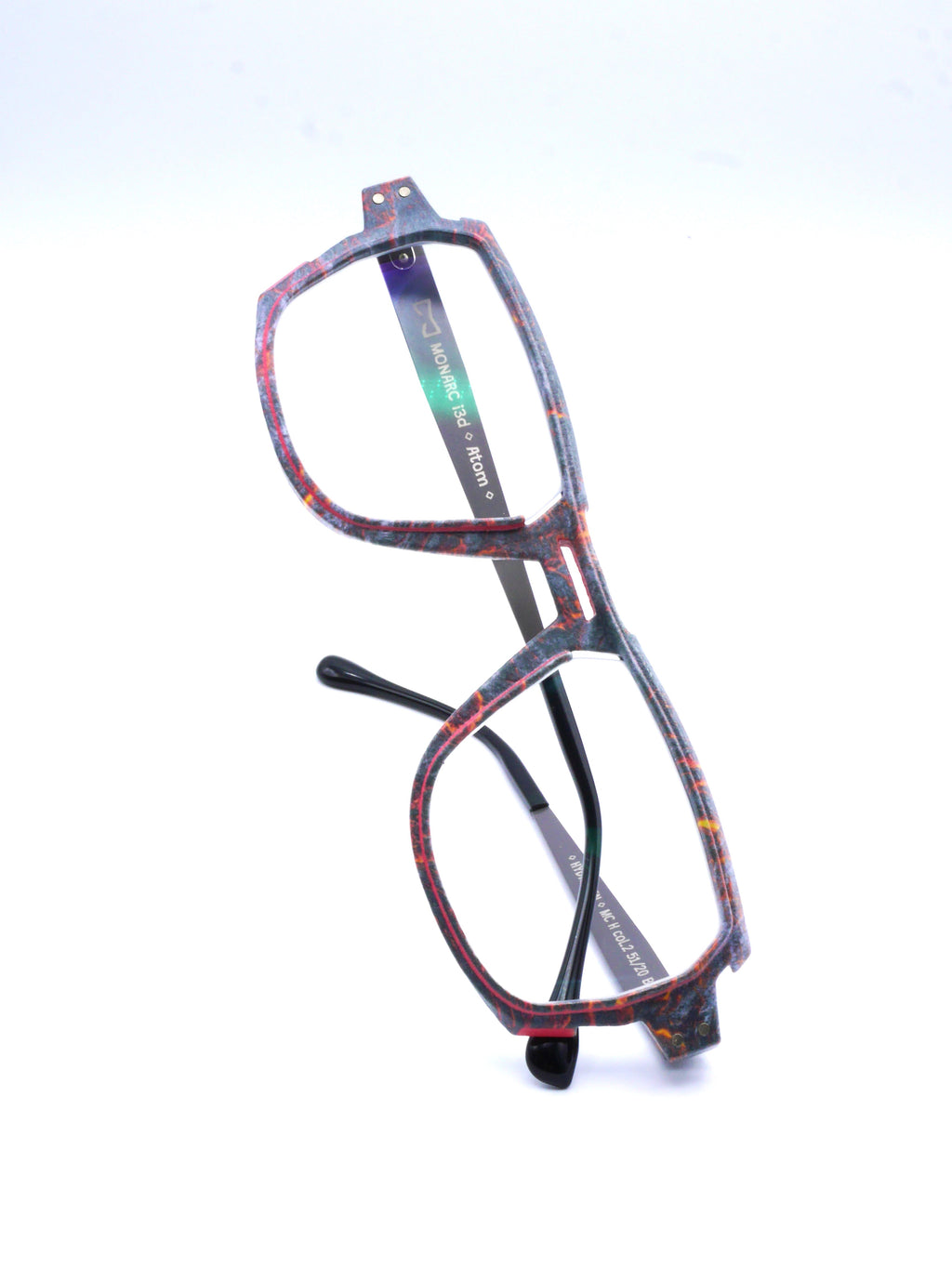 Monture Hélium Magma noir / rouge - Lunettes Impression 3D Couleur 15g