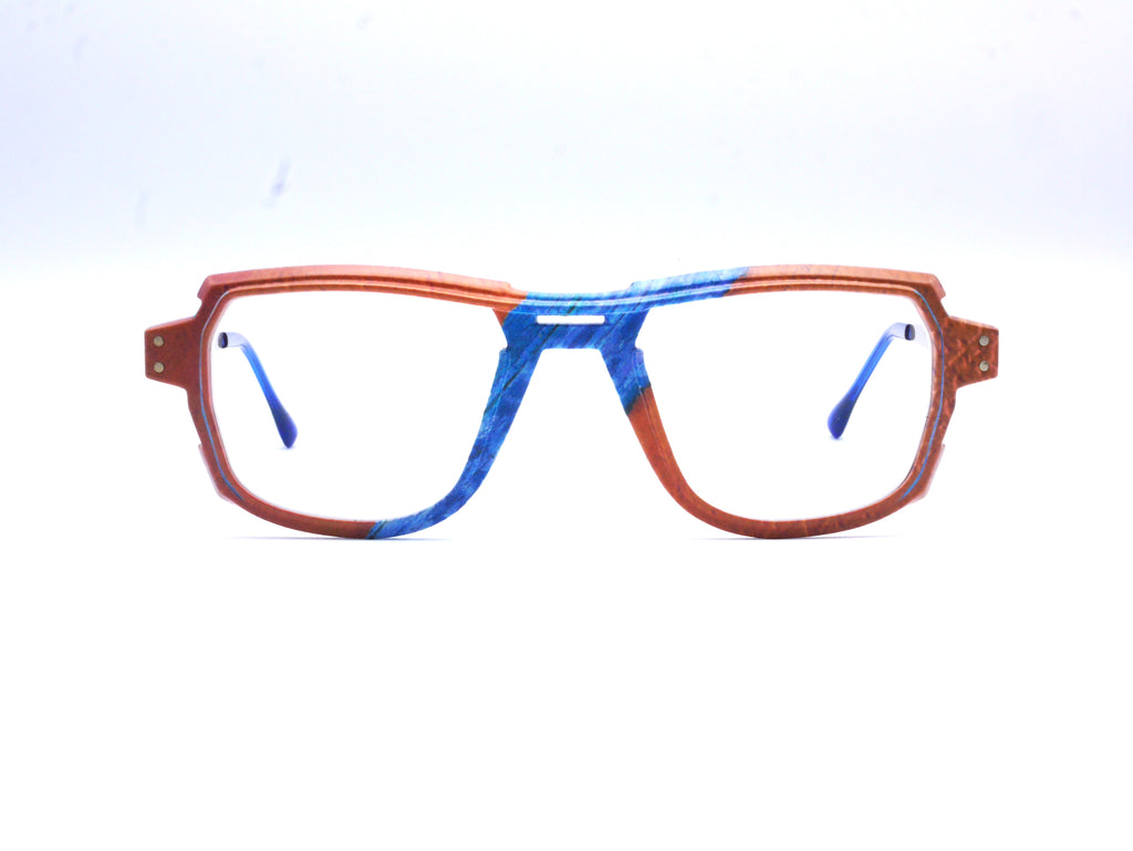 Monture Hélium Wave orange / bleu - Lunettes Impression 3D Couleur 15g