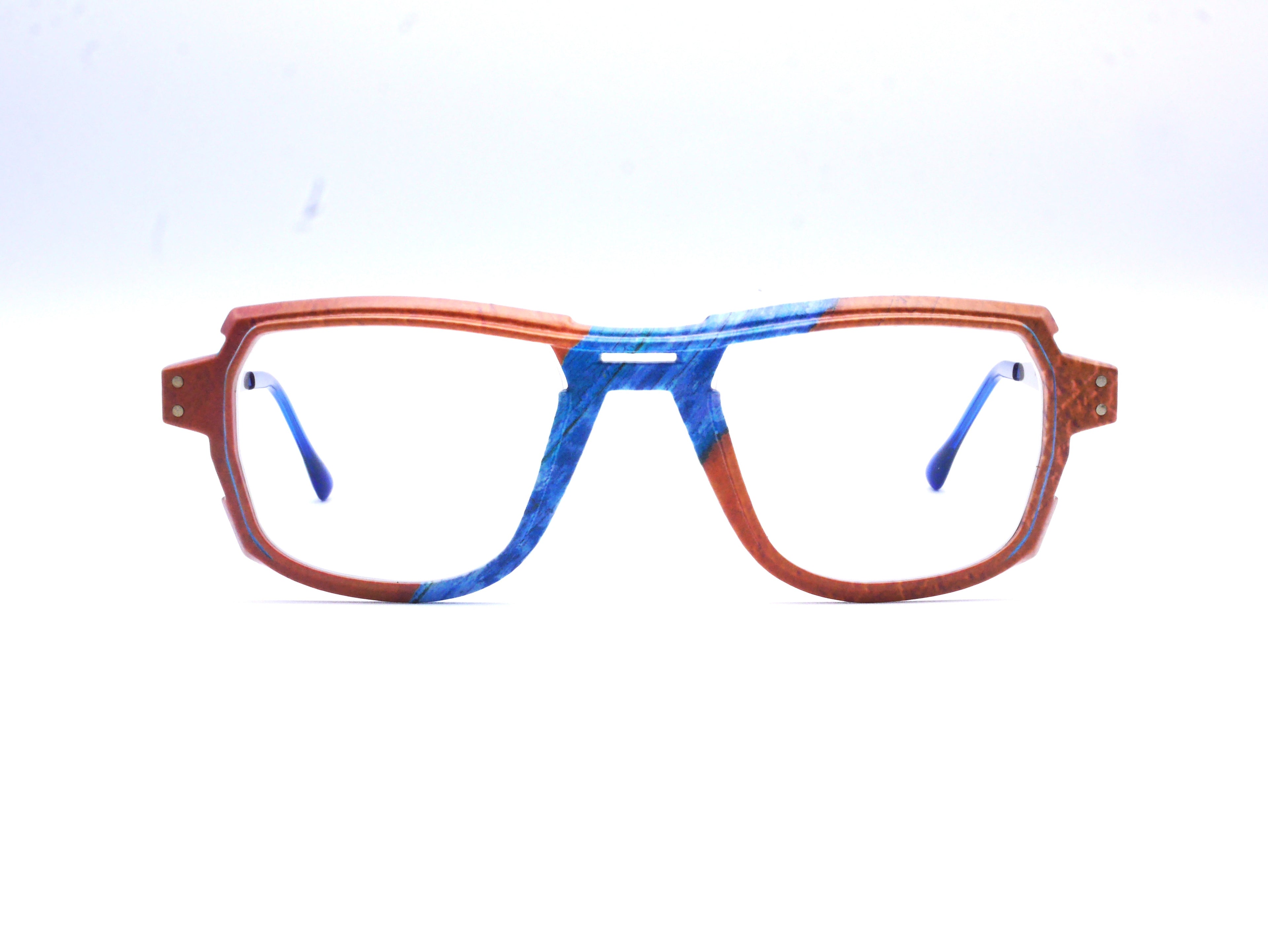 Monture Hélium Wave orange / bleu - Lunettes Impression 3D Couleur 15g