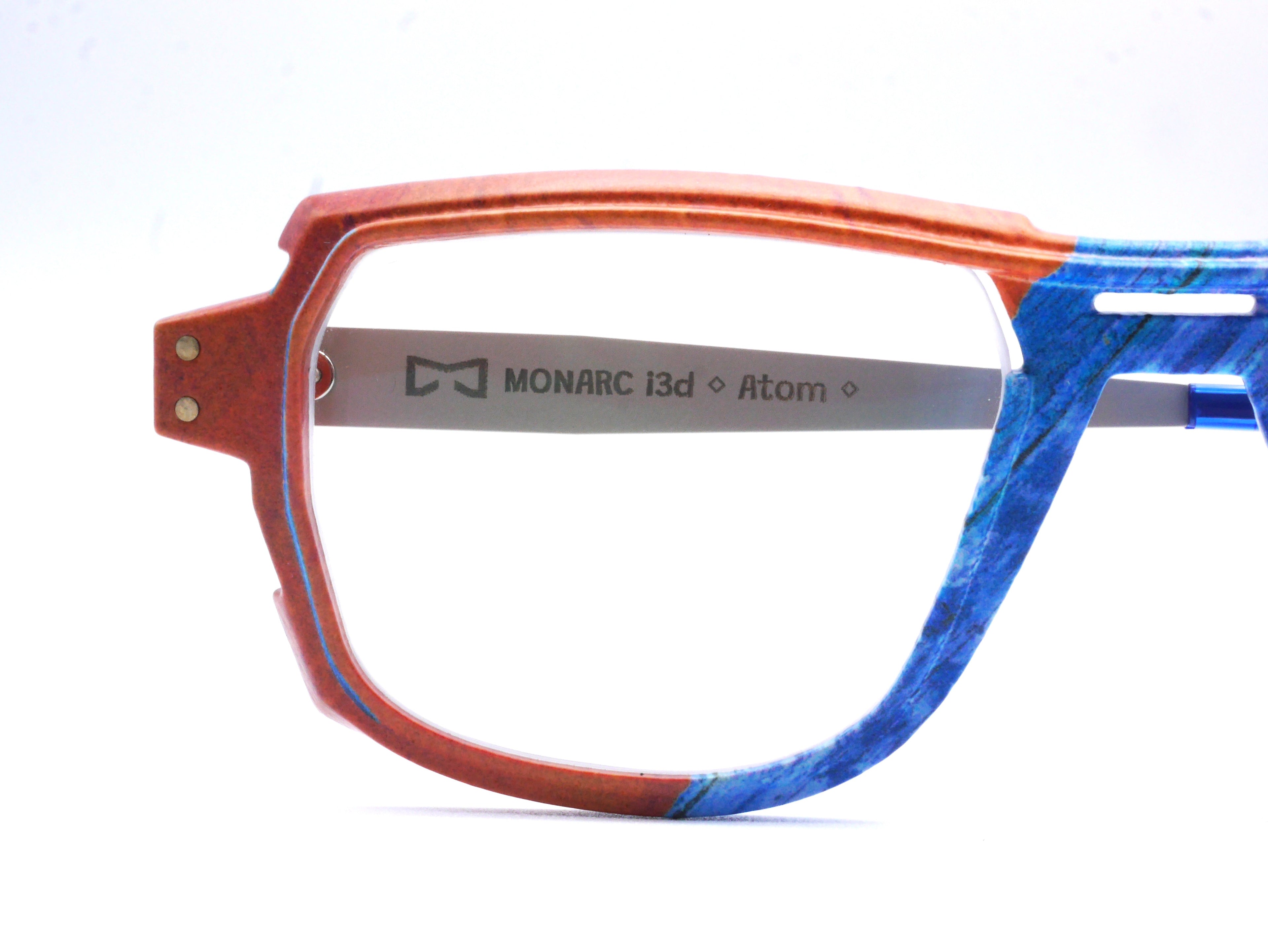 Monture Hélium Wave orange / bleu - Lunettes Impression 3D Couleur 15g