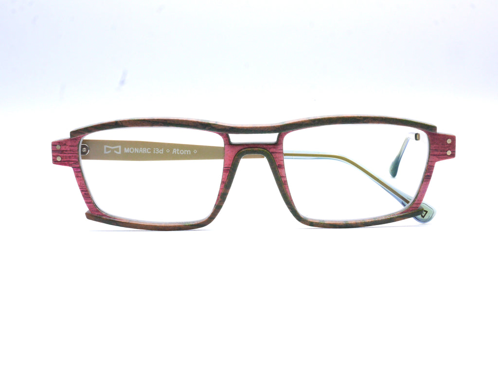 Monture Lithium Bois de Rose vert / marron / rose - Lunettes Impression 3D Couleur 14g