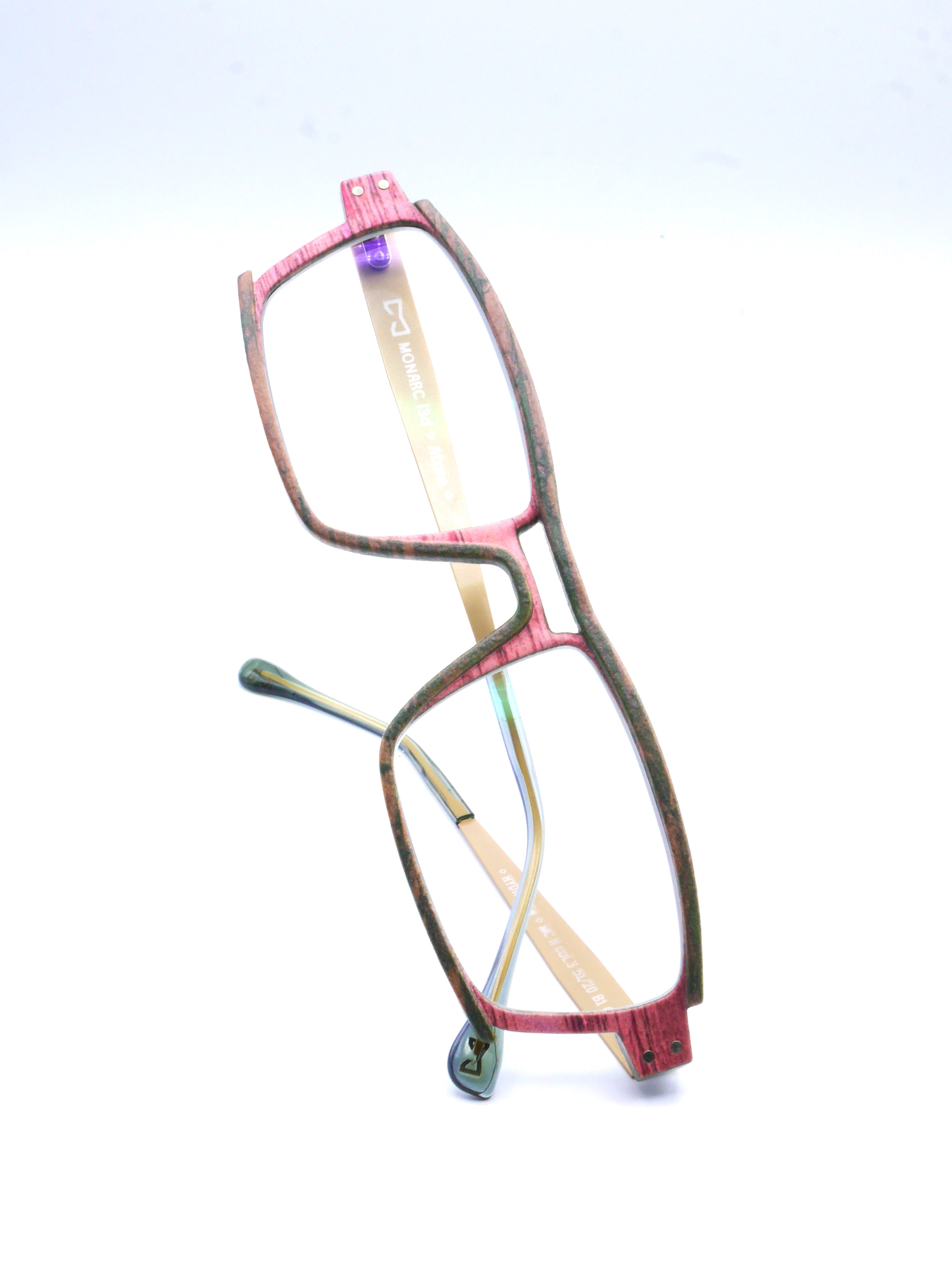 Monture Lithium Givré bleu / argent - Lunettes Impression 3D Couleur 14g