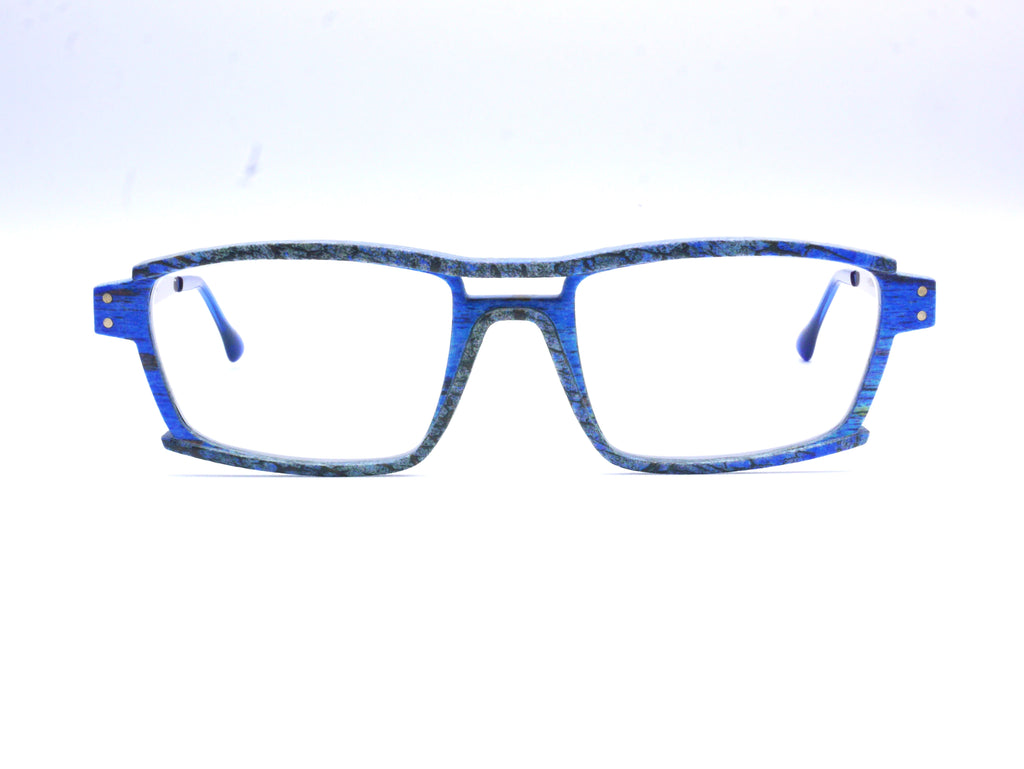 Monture Lithium Givré bleu / argent - Lunettes Impression 3D Couleur 14g
