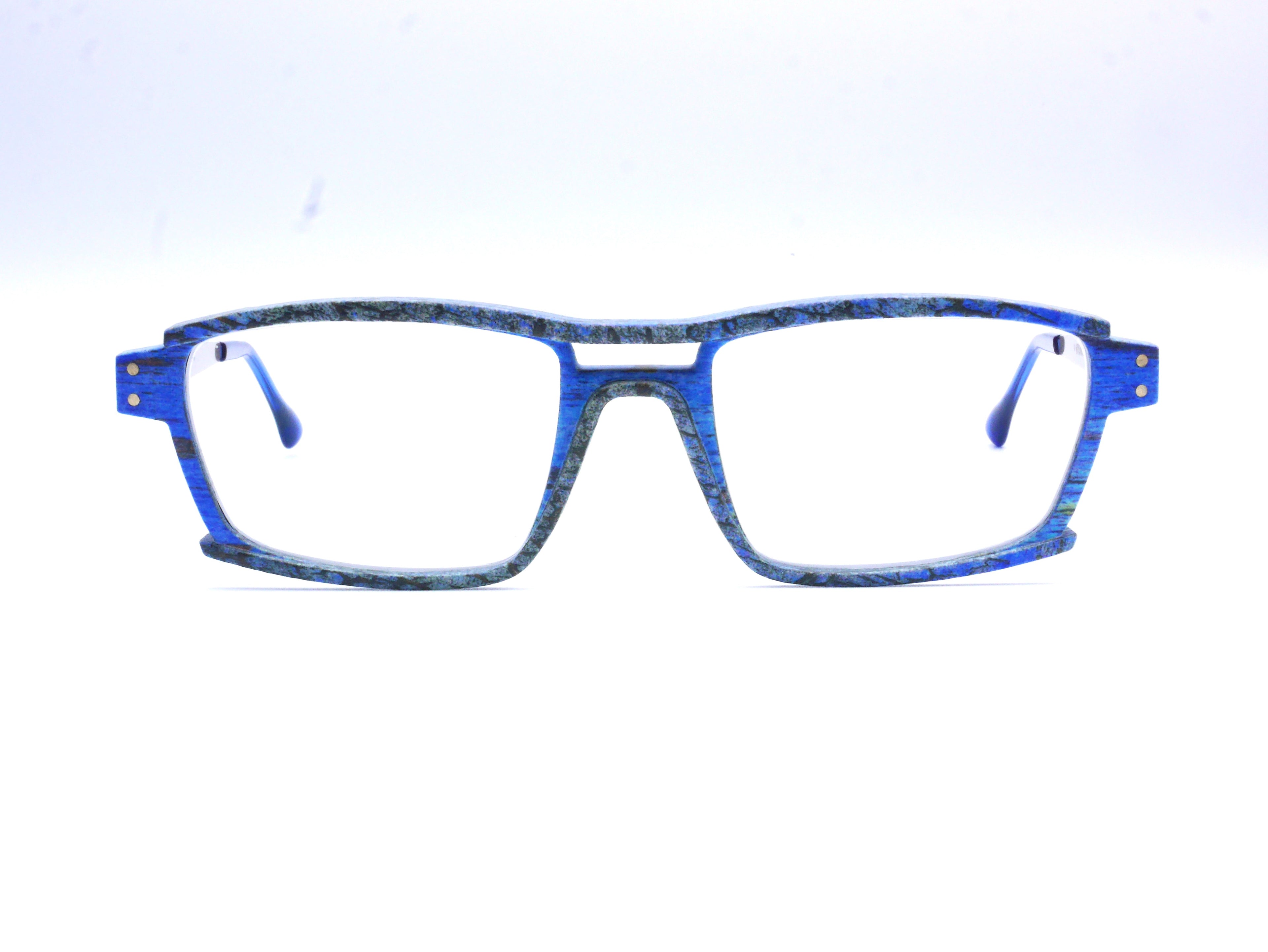 Monture Lithium Givré bleu / argent - Lunettes Impression 3D Couleur 14g