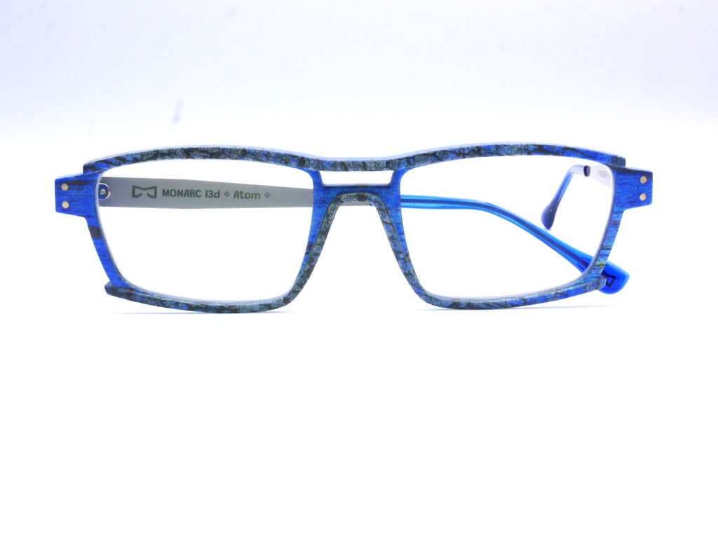 Monture Lithium Givré bleu / argent - Lunettes Impression 3D Couleur 14g