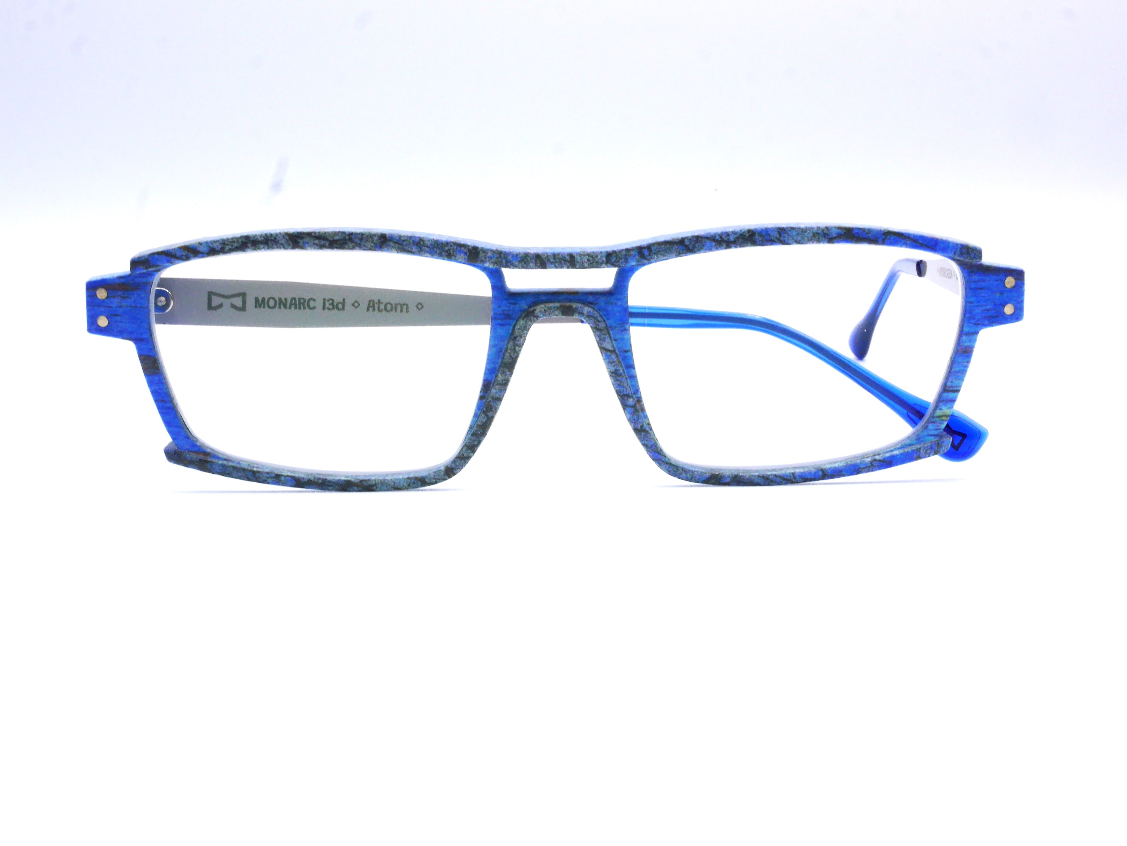 Monture Lithium Givré bleu / argent - Lunettes Impression 3D Couleur 14g